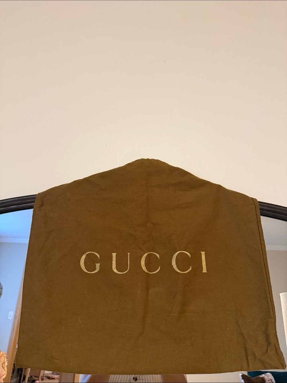 Gucci Brown Dust Cover with Gold Logo